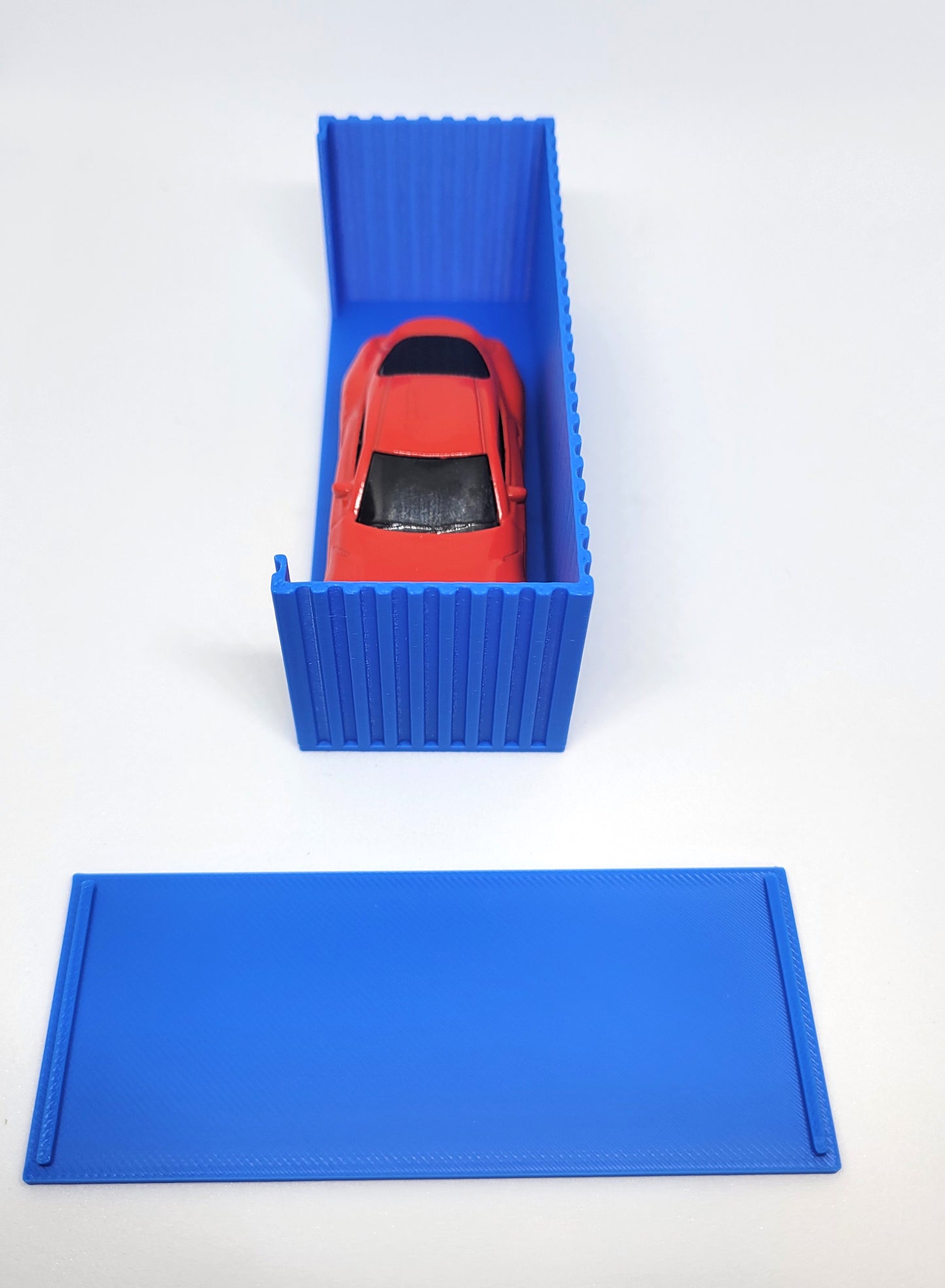 1:64 Scale Shipping Container for 1-64 Scale Model, Common Toy Cars, and Die Cast Replica Cars (3D Printed)