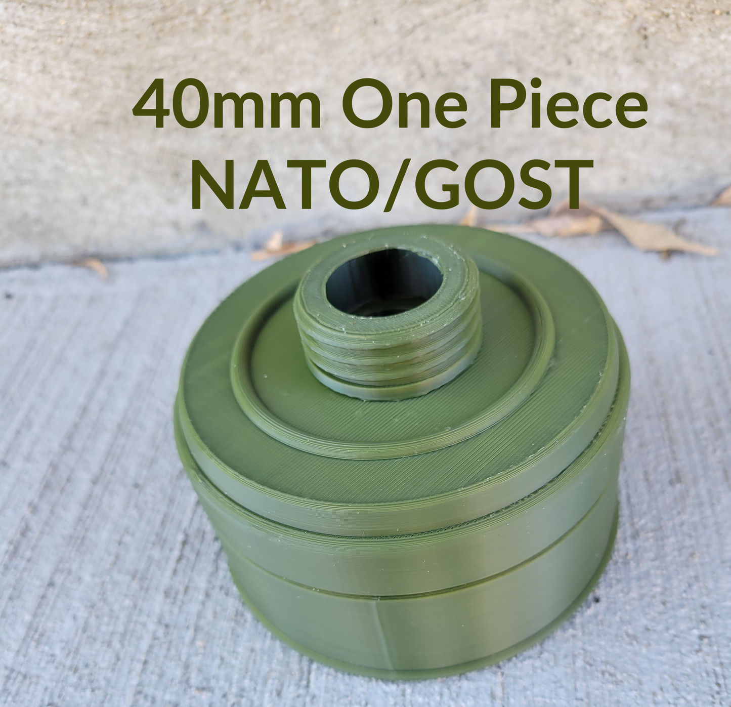 Realistic Prop GOST/NATO 40MM Gas Mask Filter for GP5, GP7, and other gas masks Cosplay Replica Dummy filter, RealisticOnePiece Version