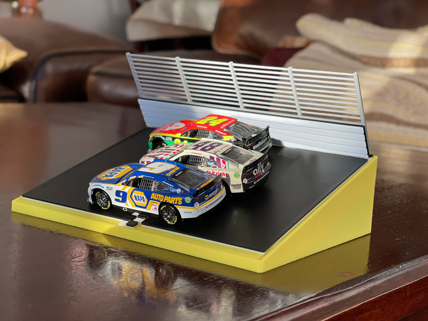 Racing Track/Oval Finish Line Display for 1:64 Scale Model and Die Cast Replica Cars (3D Printed)