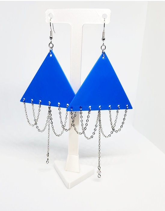 Luulia Chandelier Statement Earrings - Geometric Earrings, Dangle Drop Earrings, Gothic Earrings, Long Earrings